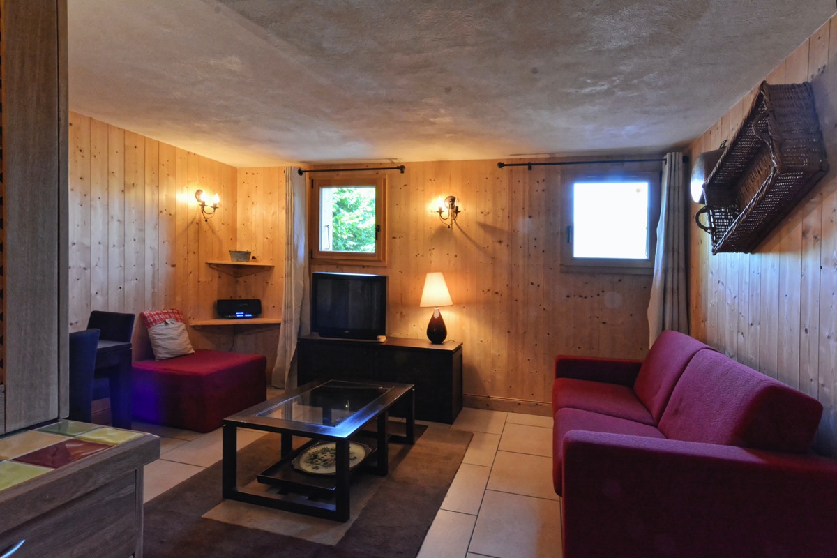 Chalet Perla de Na : le salon du studio